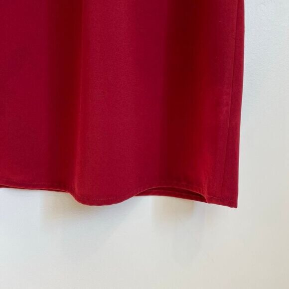 MICHAEL Michael Kors Women's M Red Black Lace Short Sleeve Shift Dress Knee - Picture 11 of 16